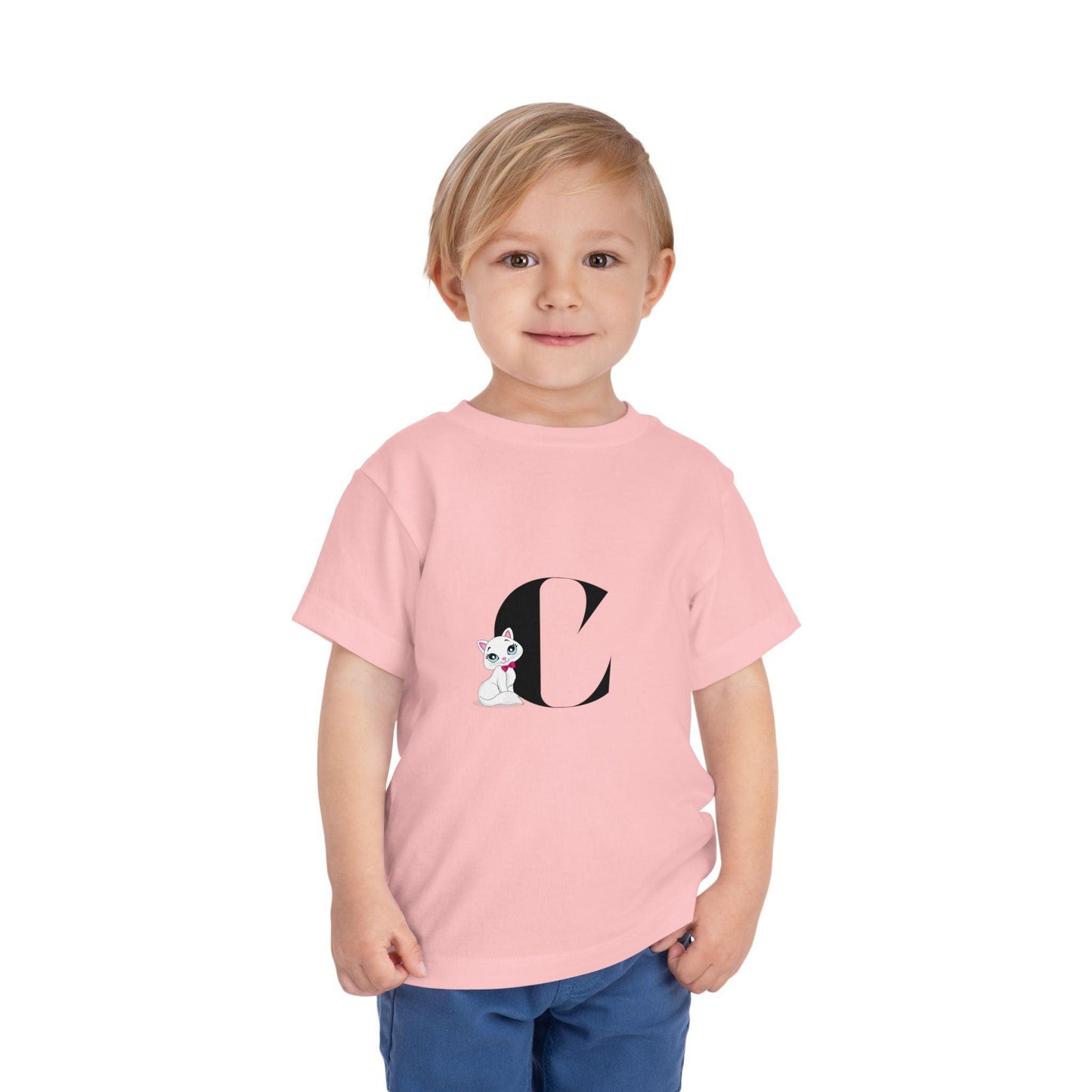 Alphabet Adventures: Letter C - Cat Toddler T-shirt - Whippie's