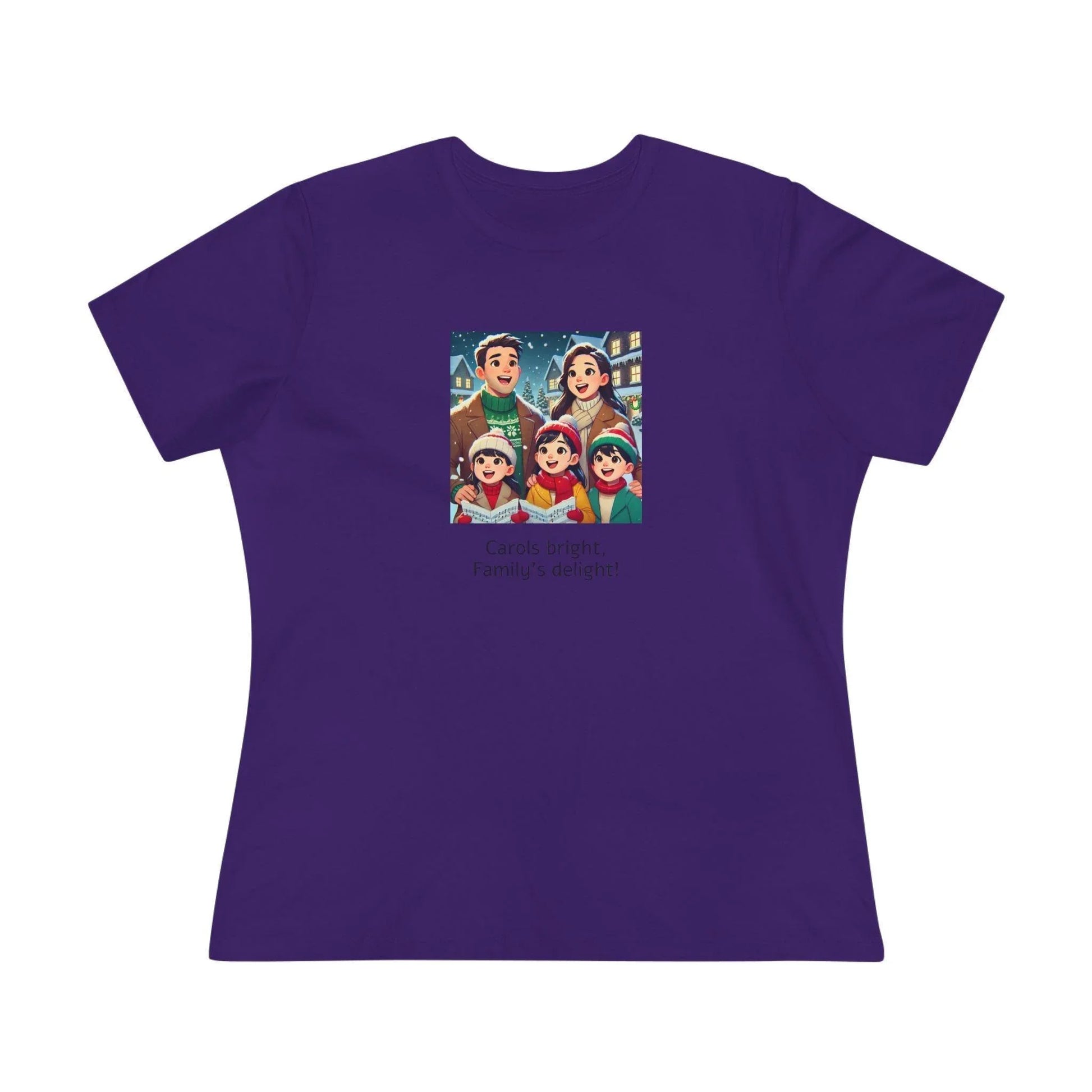 Carols bright, Family's delight! - Women's Softstyle Tee - Whippie's