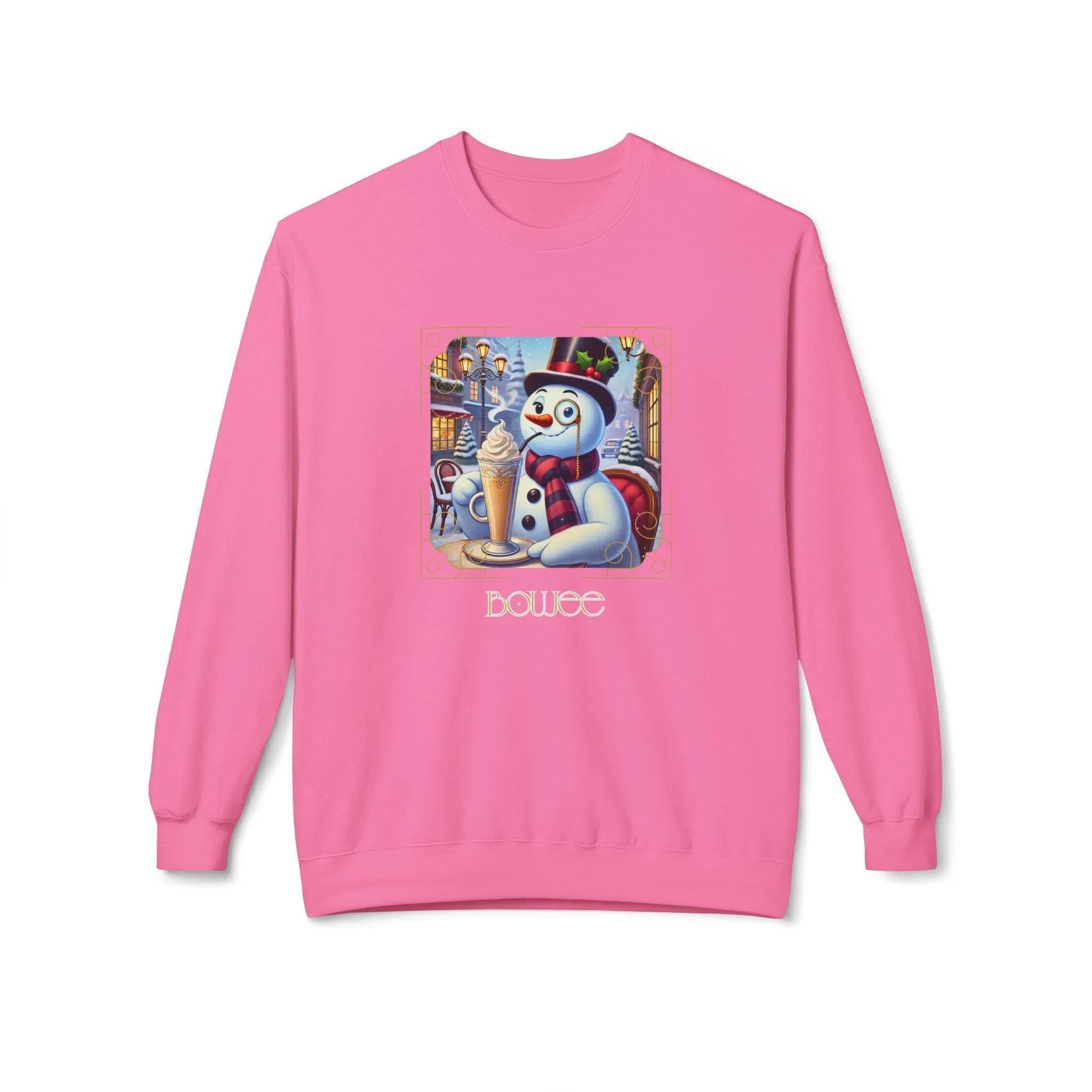 ☃️ Boujee Snowman ☕ Unisex Fleece Sweatshirt ✨ - Whippie's