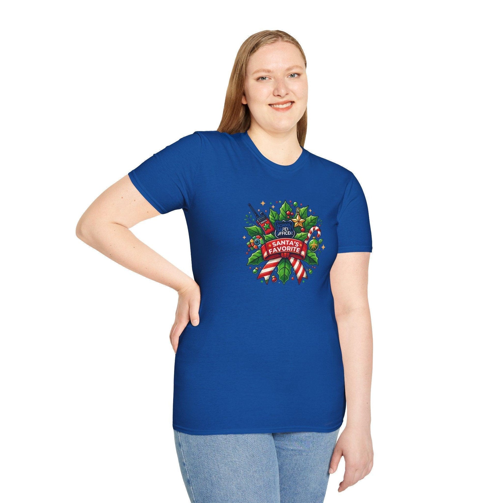 Santa's Favorite School Safety Officer Unisex Tee 🚨🎅 - Whippie's