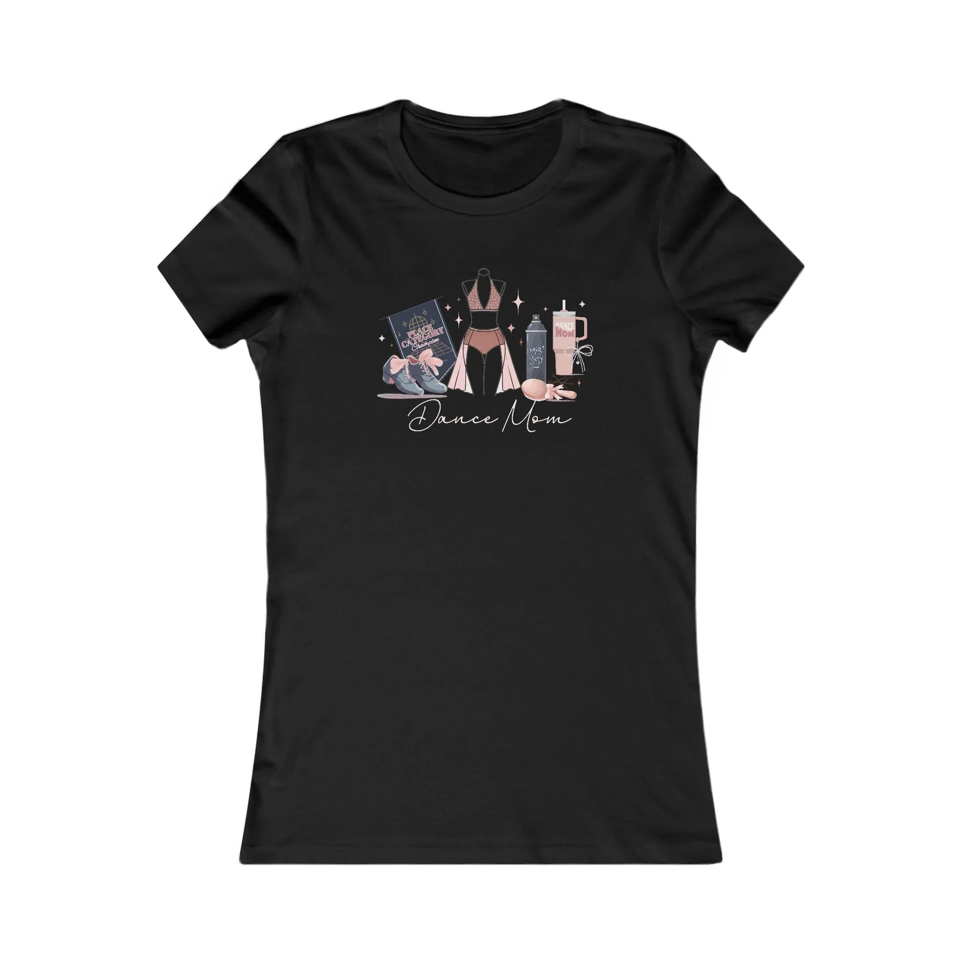 Dance Mom Life Essentials Fitted Women's Tee - Personalizable - Whippie's