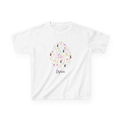 Easter Egg-stravaganza Kids Heavy Cotton Tee - Hop into Easter Fun! - Personalizable - Whippie's