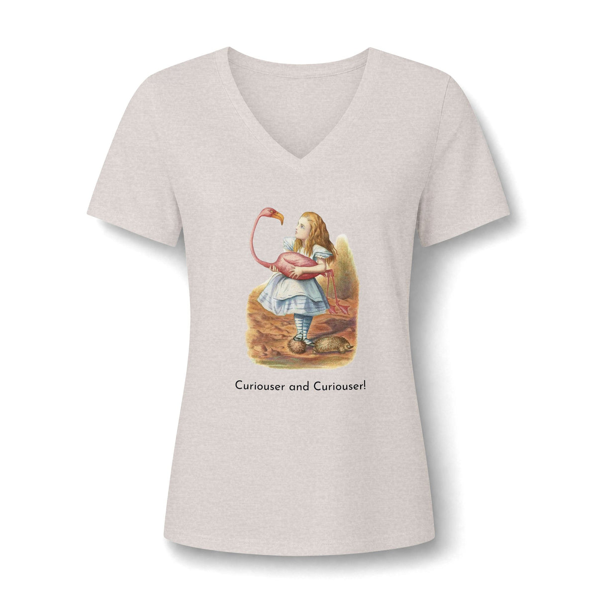 Alice in Wonderland T-Shirt | Flamingo Women’s V-Neck