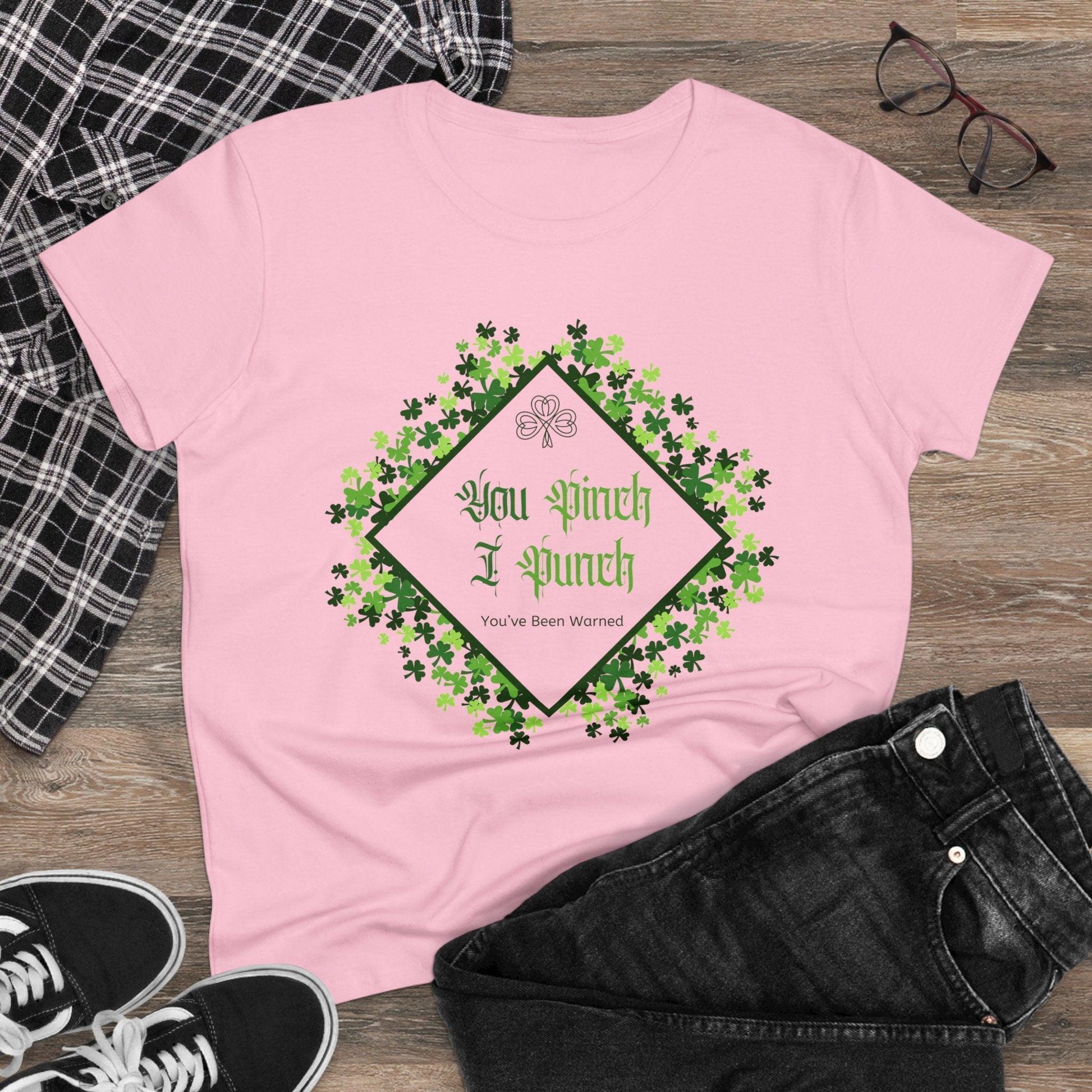 🍀 You Pinch I Punch 🍀 Women's Tee ☘️ A touch of Irish luck! - Whippie's