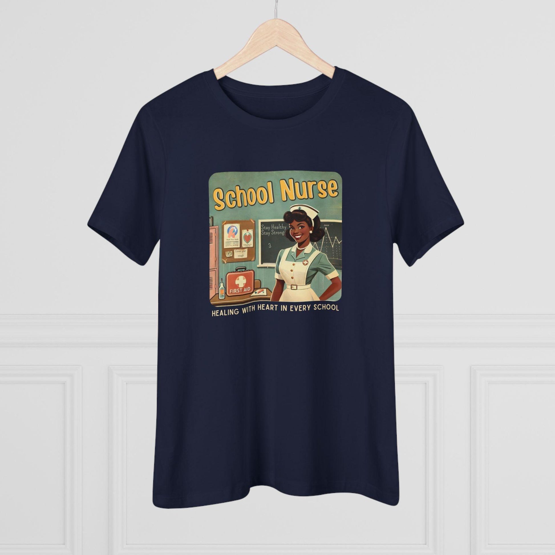 School Nurse Hero Tee (2) - Healing with Heart in Every School 🩺❤️ - Whippie's