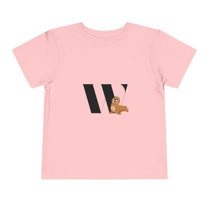 Alphabet Adventures: Letter W - Walrus Toddler T-shirt - Whippie's