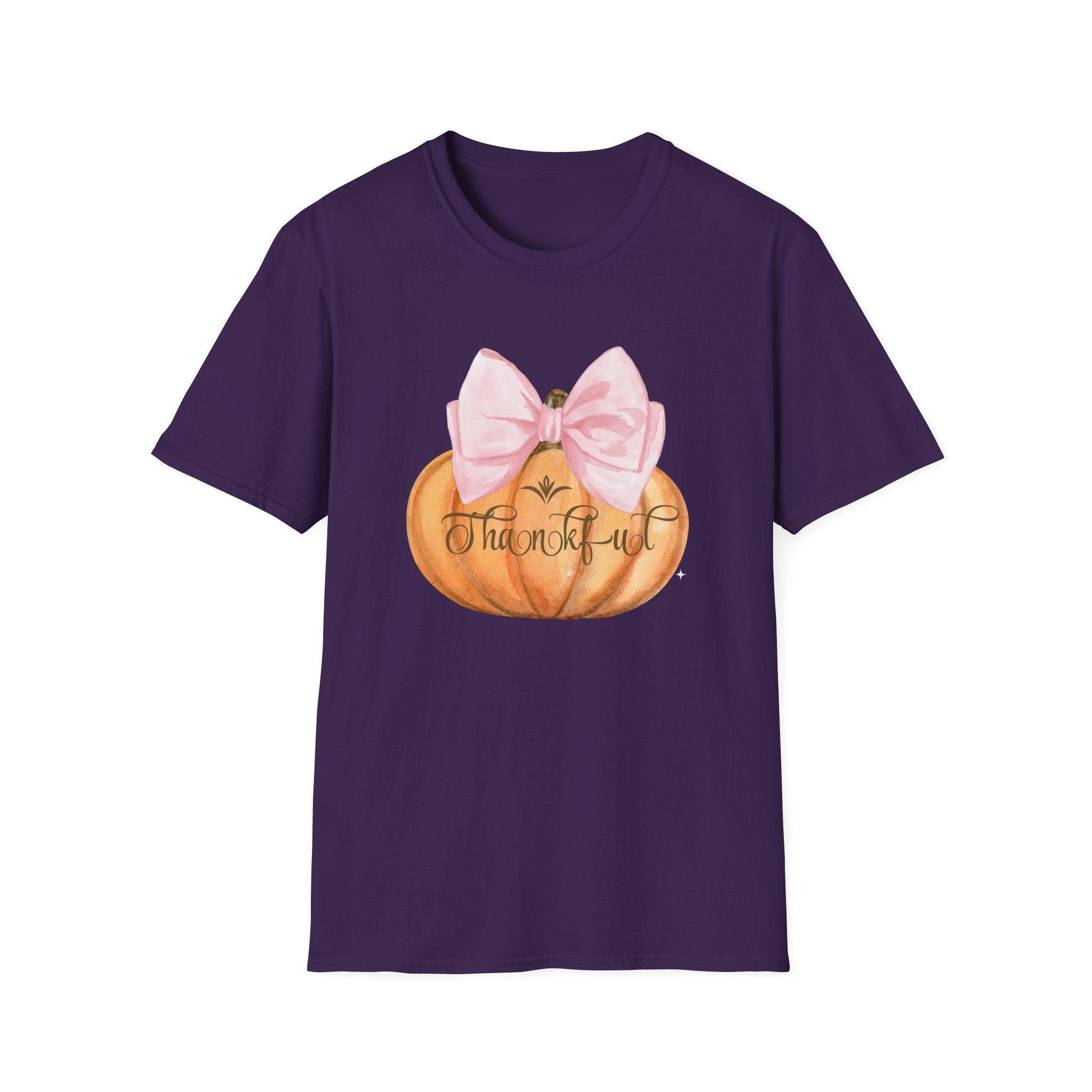 Thankful Pumpkin - A Heart Full of Gratitude! 🧡🎀 Unisex Tee - Whippie's
