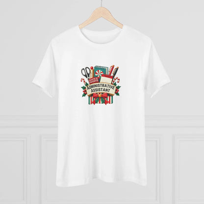 Santa's Favorite Administrative Assistant - Women's Softstyle Tee - Whippie's