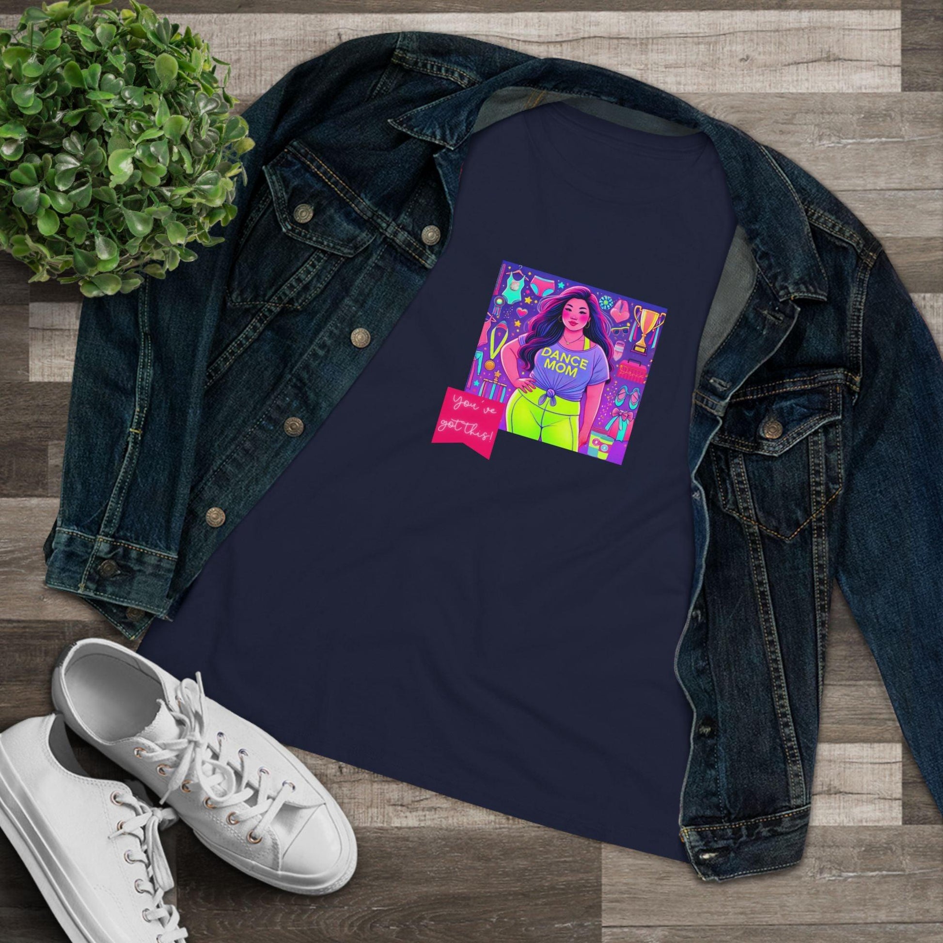 Dance Mom: You've Got This - Asian Mom (Curvy) - Women's Softstyle Tee Celebrate Your Inner Dance Mom! - Whippie's