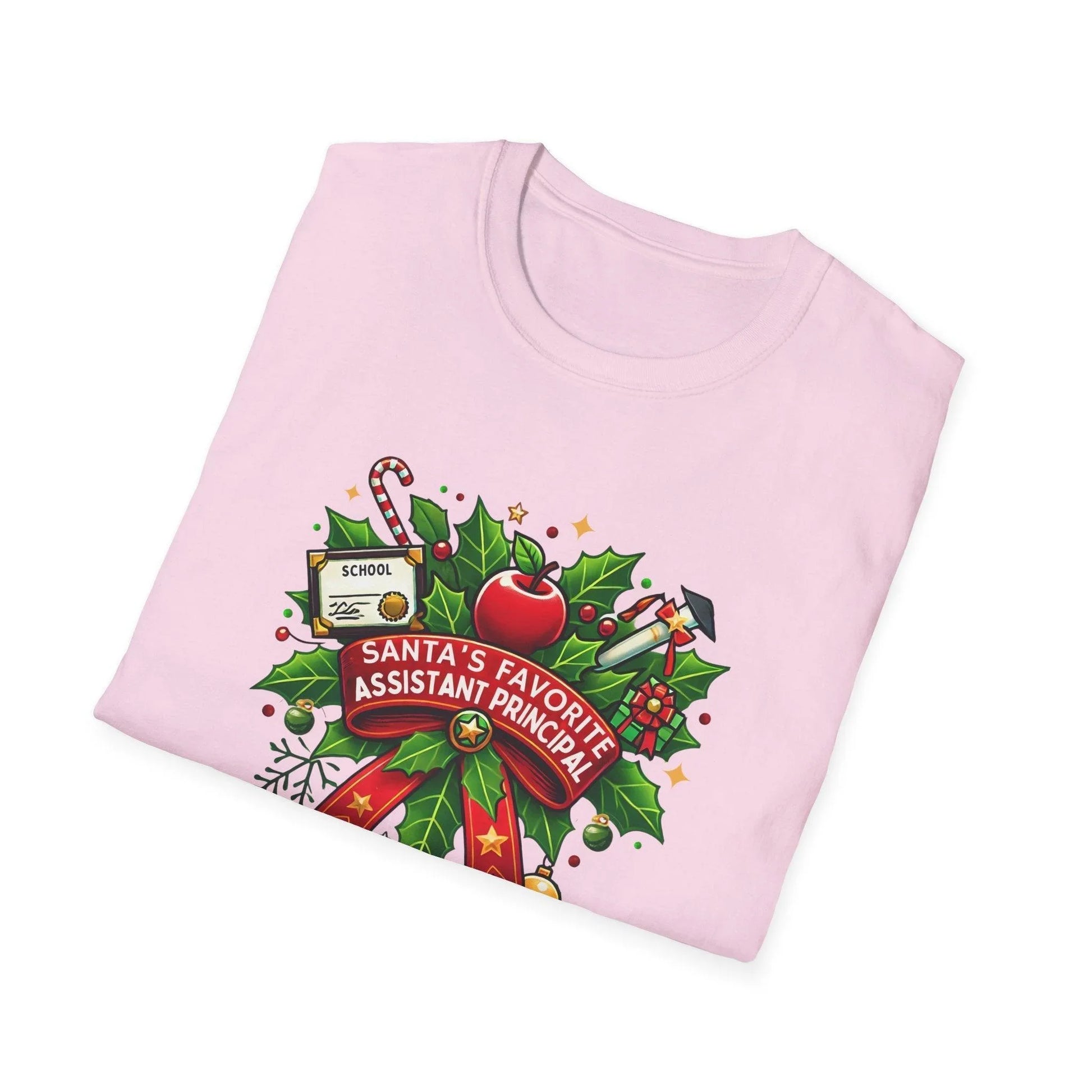 Santa's Favorite Assistant Principal Unisex Tee 🍎🎅 - Whippie's