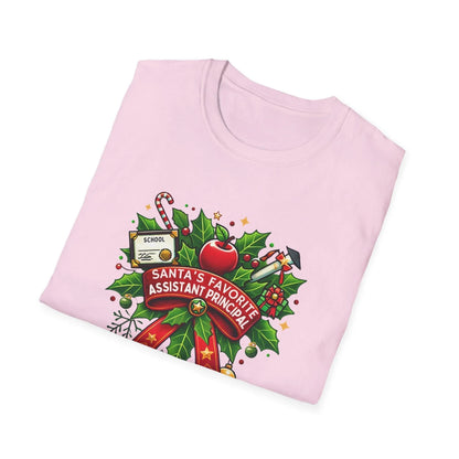 Santa's Favorite Assistant Principal Unisex Tee 🍎🎅 - Whippie's