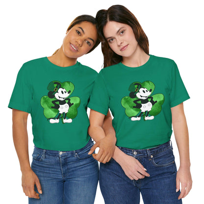 Lucky Willie St. Patrick's Day Tee - Feelin' Lucky with Friends! 🍀🐭 - Whippie's