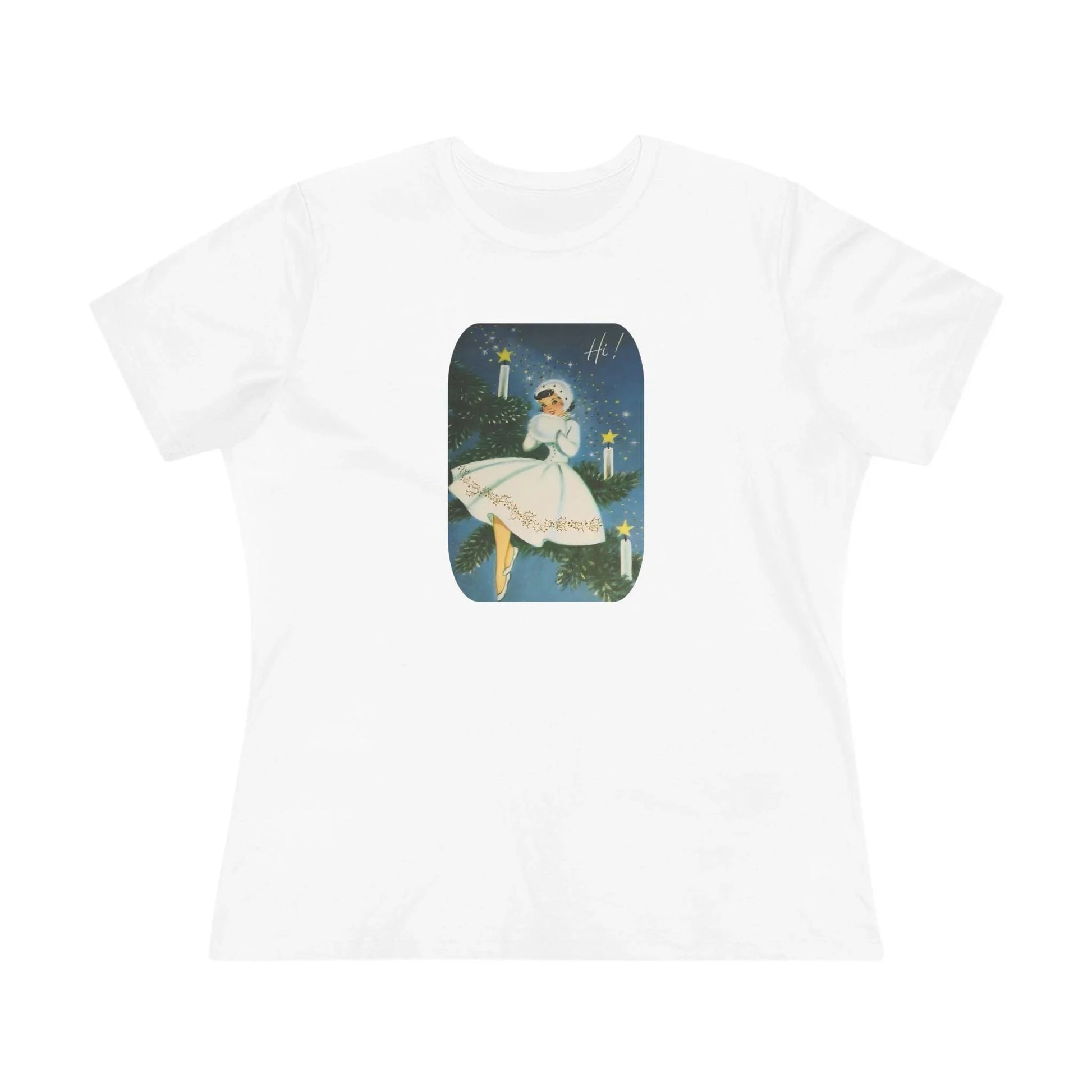Hi! Lady in White - Women's Tee - Whippie's