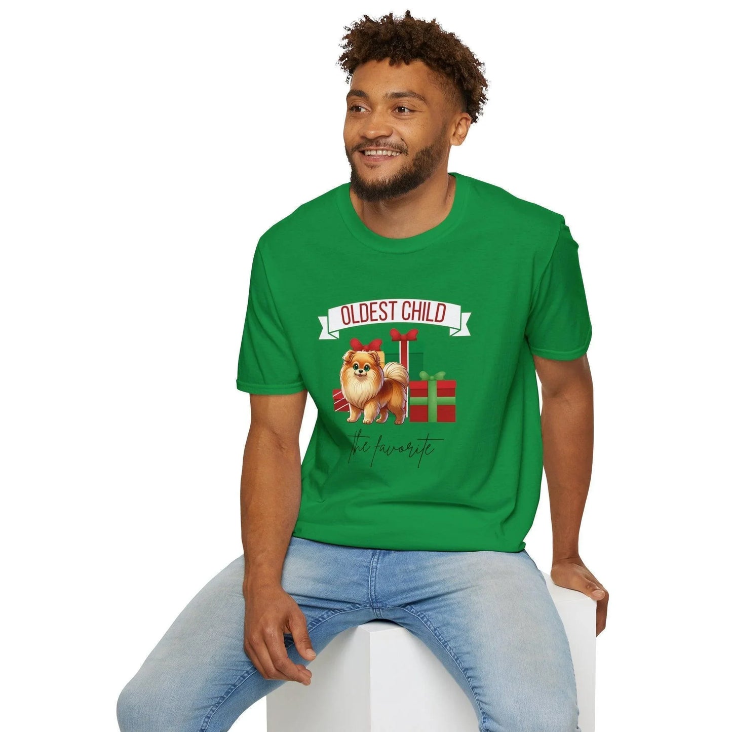 Oldest Child, The Favorite 🎁🐶 Pomeranian - Unisex Tee! 🎁👑 - Whippie's