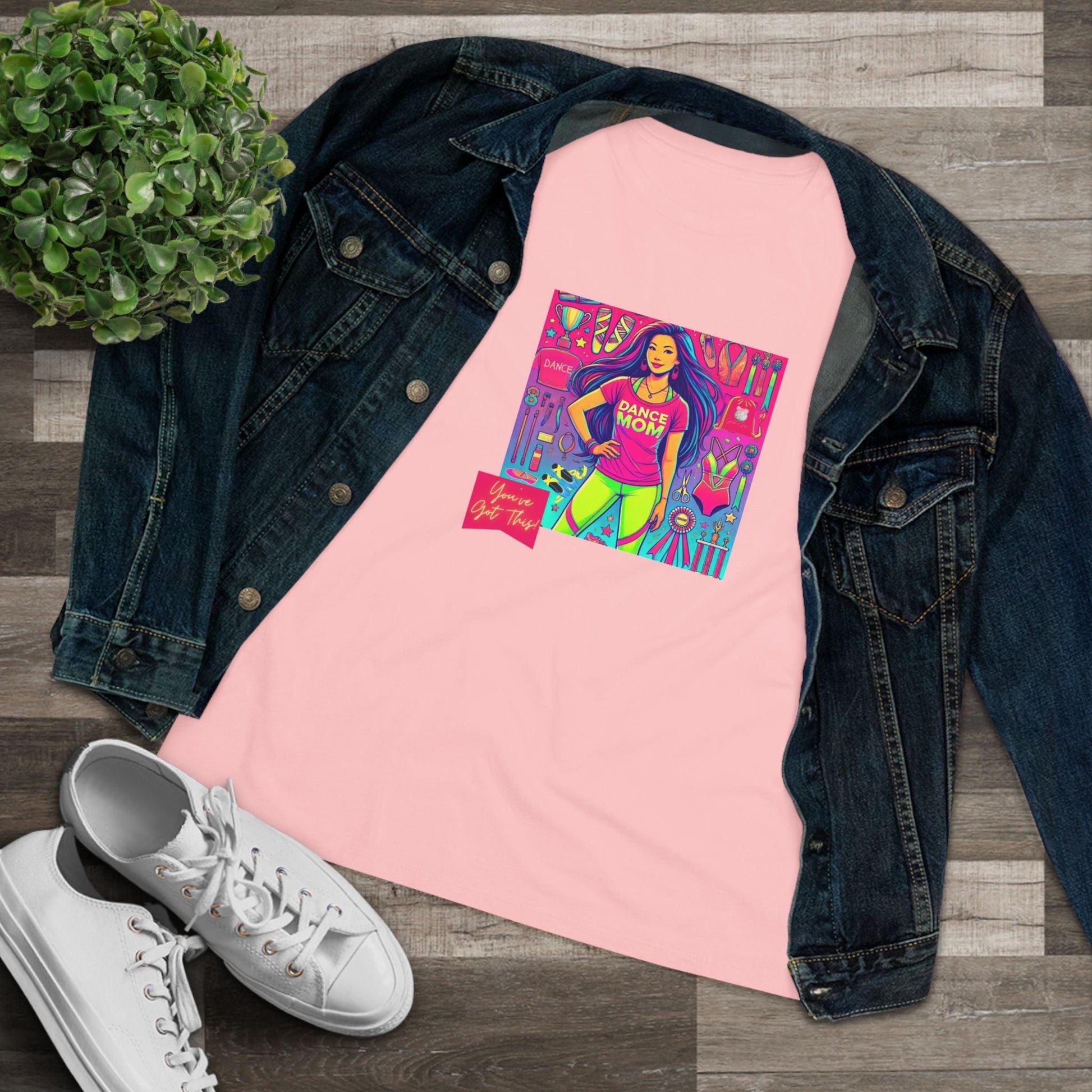 Dance Mom Magic (Asian Mom) - A Colorful Celebration 🌈 - Women's Softstyle Tee - Whippie's