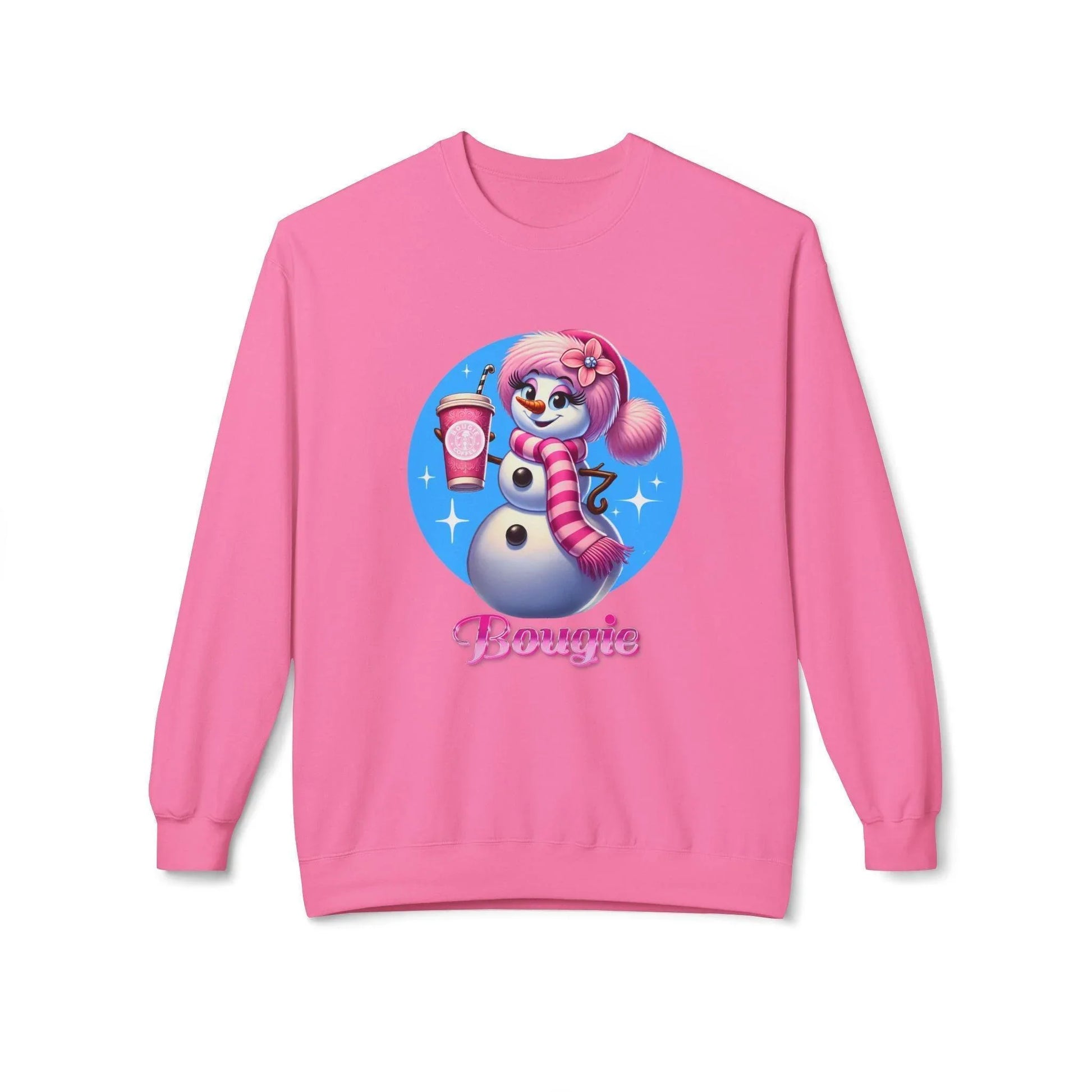 Bougie Snowwoman ❄️⛄☕ Unisex Fleece Sweatshirt ✨ - Whippie's