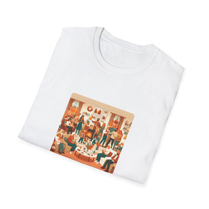 Grateful Hearts Gather - Celebrating Family and Friends 🧡💛🤎 Unisex T-Shirt - Whippie's