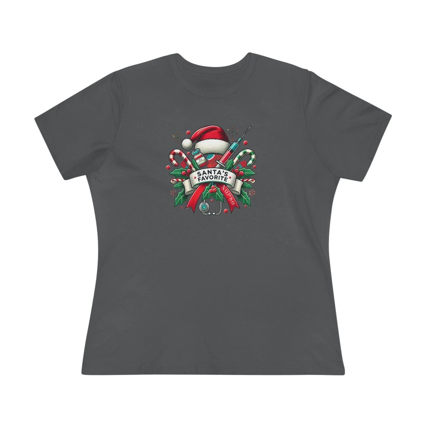 Santa's Favorite Nurse - Women's Softstyle Tee - Whippie's