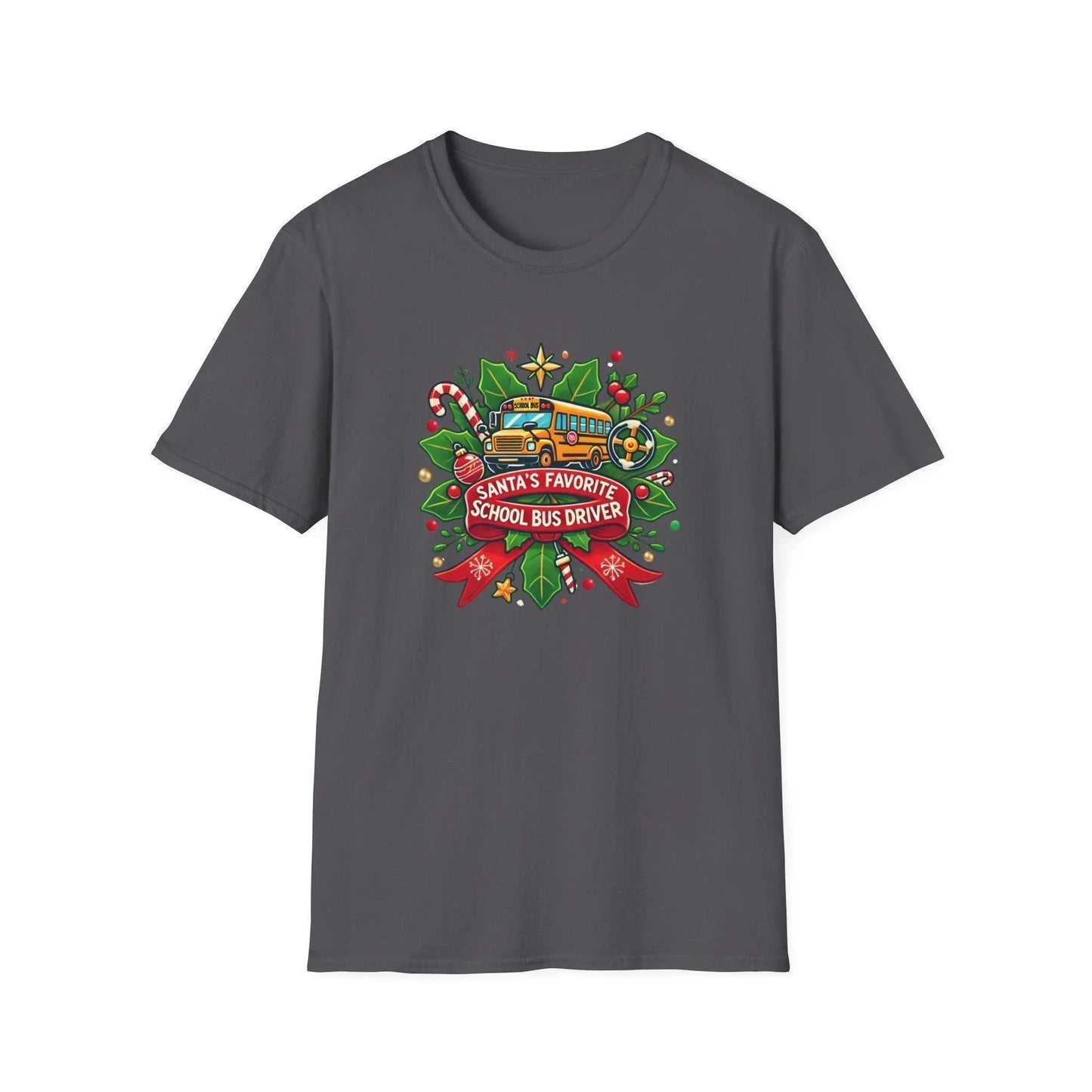 Santa's Favorite School Bus Driver Unisex Tee 🚌🎅 - Whippie's