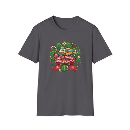 Santa's Favorite School Bus Driver Unisex Tee 🚌🎅 - Whippie's