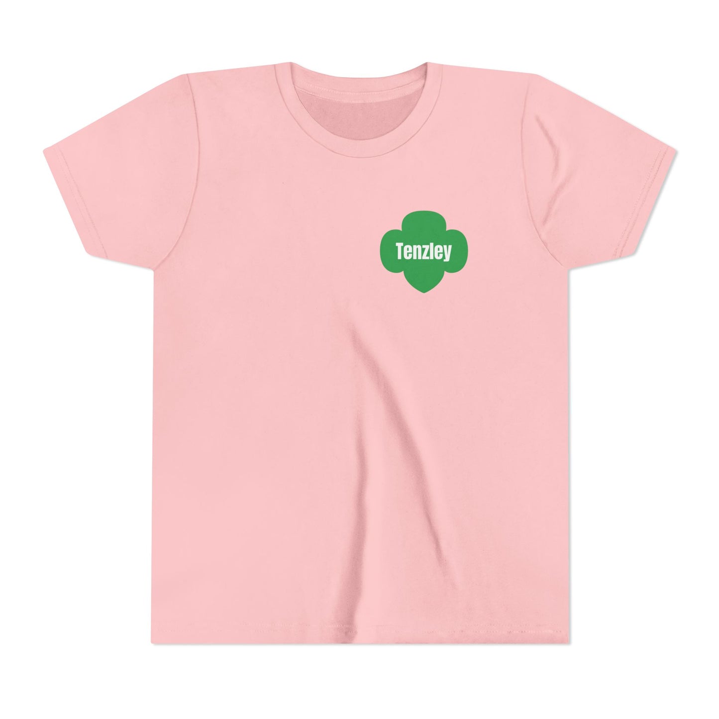 Personalized Girl Scout Trefoil Troop Tee | Girls Lead the Way -Youth