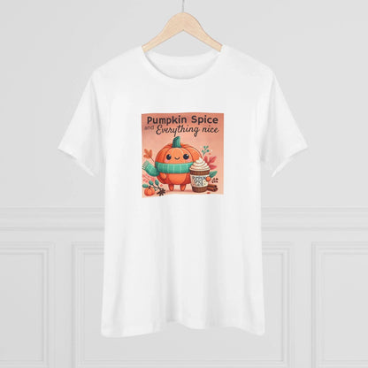 Cute Pumpkin: Pumpkin Spice and Everything Nice - Women's Softstyle Tee - Whippie's