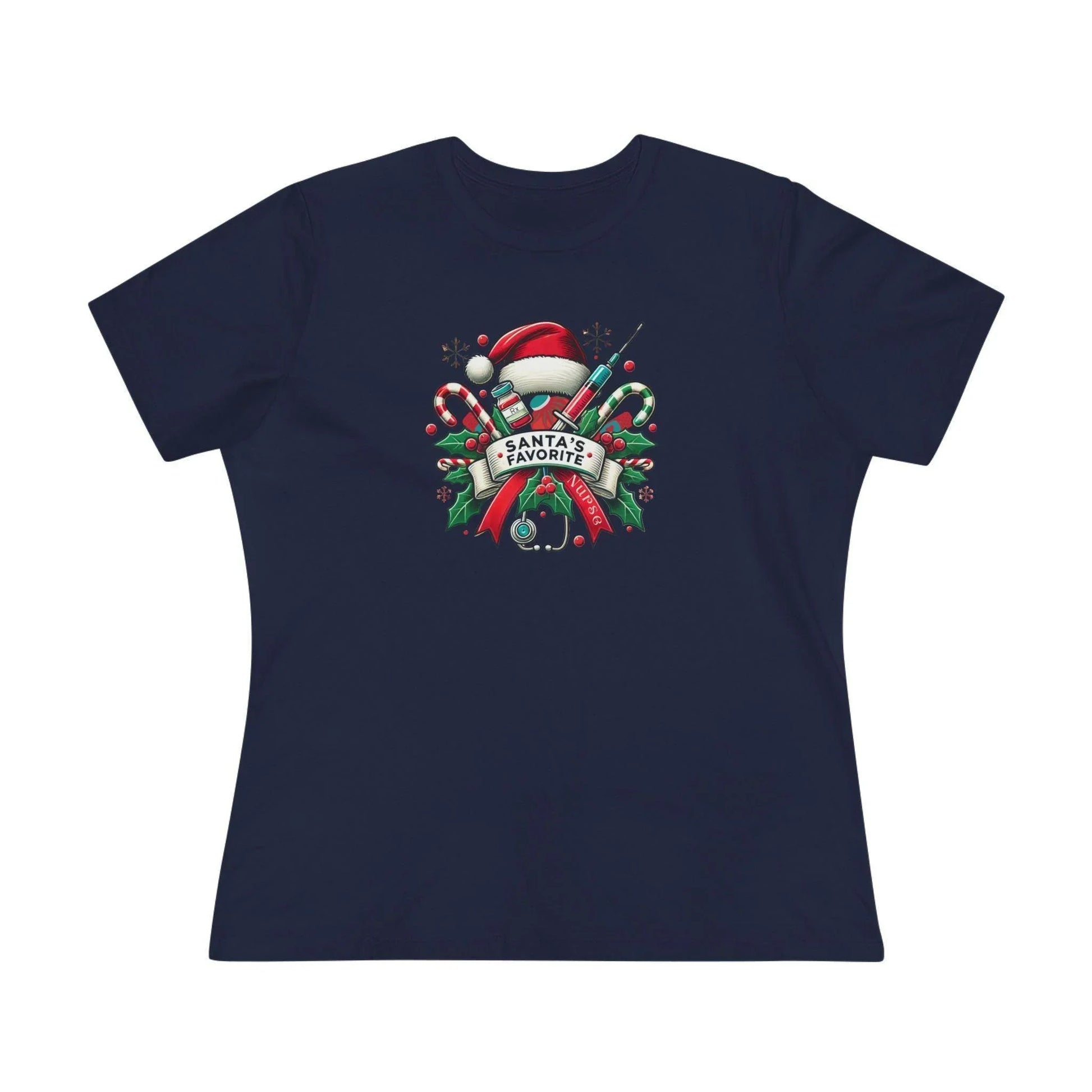 Santa's Favorite Nurse - Women's Softstyle Tee - Whippie's