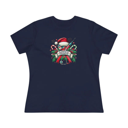 Santa's Favorite Nurse - Women's Softstyle Tee - Whippie's
