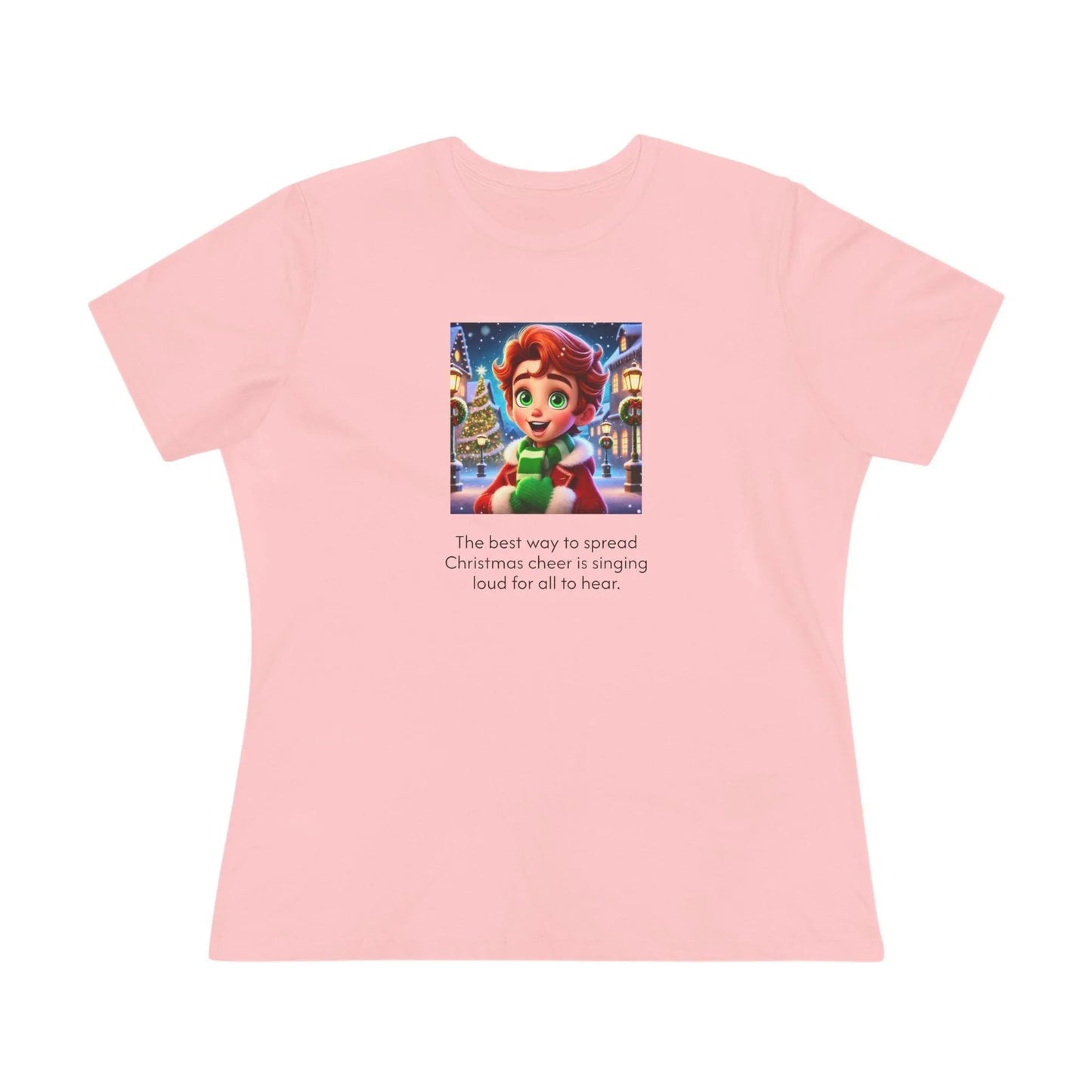 Caroler - Christmas Cheer - RH Boy - Women's Tee - Whippie's