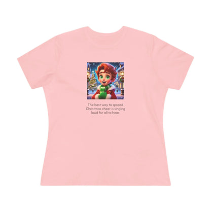 Caroler - Christmas Cheer - RH Boy - Women's Tee - Whippie's