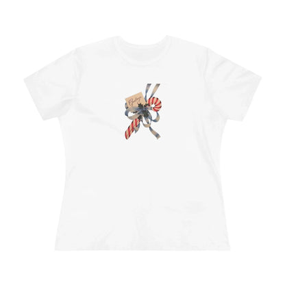 Candy Cane Greetings - Women's Softstyle Tee - Whippie's