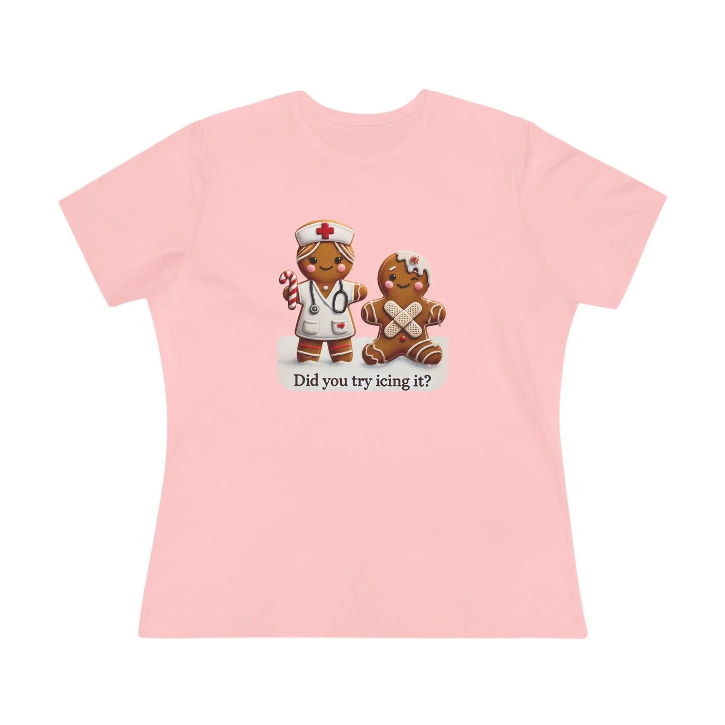 🍪🩹 "Did You Try Icing It?" 👩‍⚕️🎄 - Women's Softstyle Tee - Whippie's
