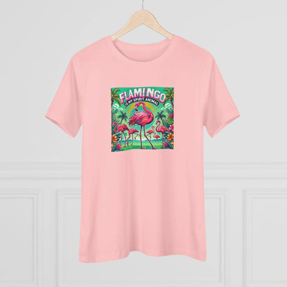 Flamingo is My Spirit Animal - Women's Softstyle Tee - Whippie's