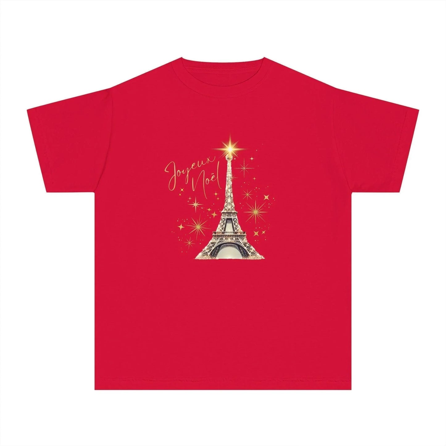✨ Joyeux Noël Youth Midweight Tee 🗼 A touch of Parisian elegance for your little one. - Whippie's