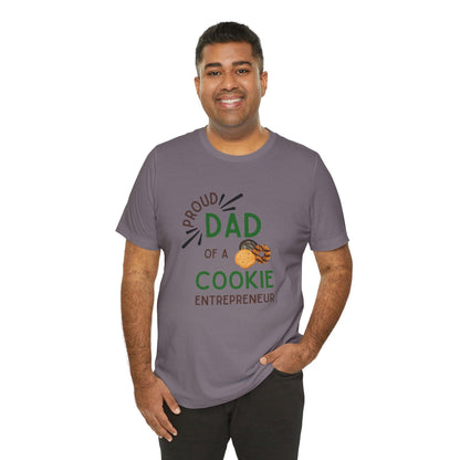 Proud Dad of a Cookie Entrepreneur - Unisex Jersey Tee Celebrate Your Little Cookie Boss! - Whippie's