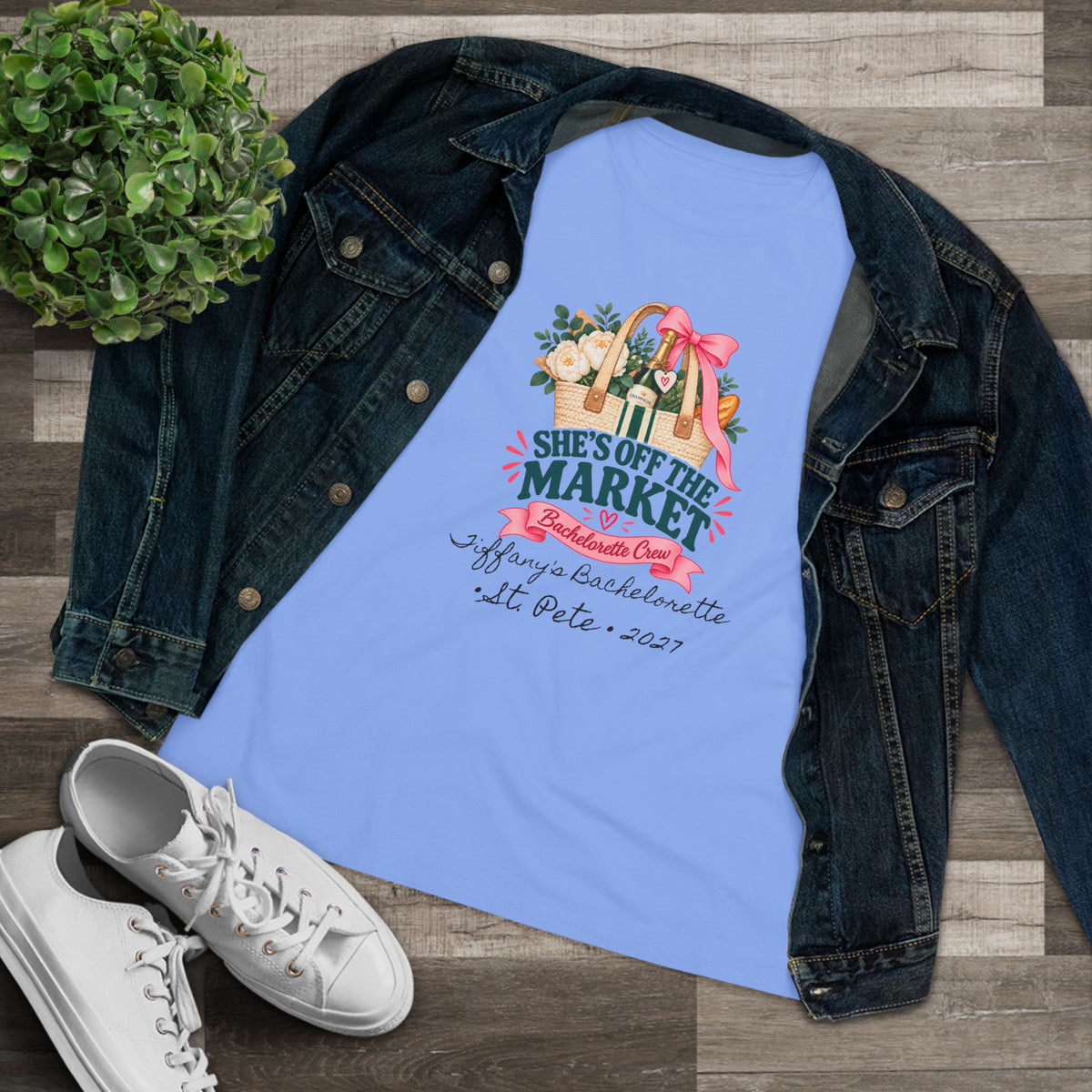 Personalized She’s Off the Market Shirt | Bachelorette Crew Tee