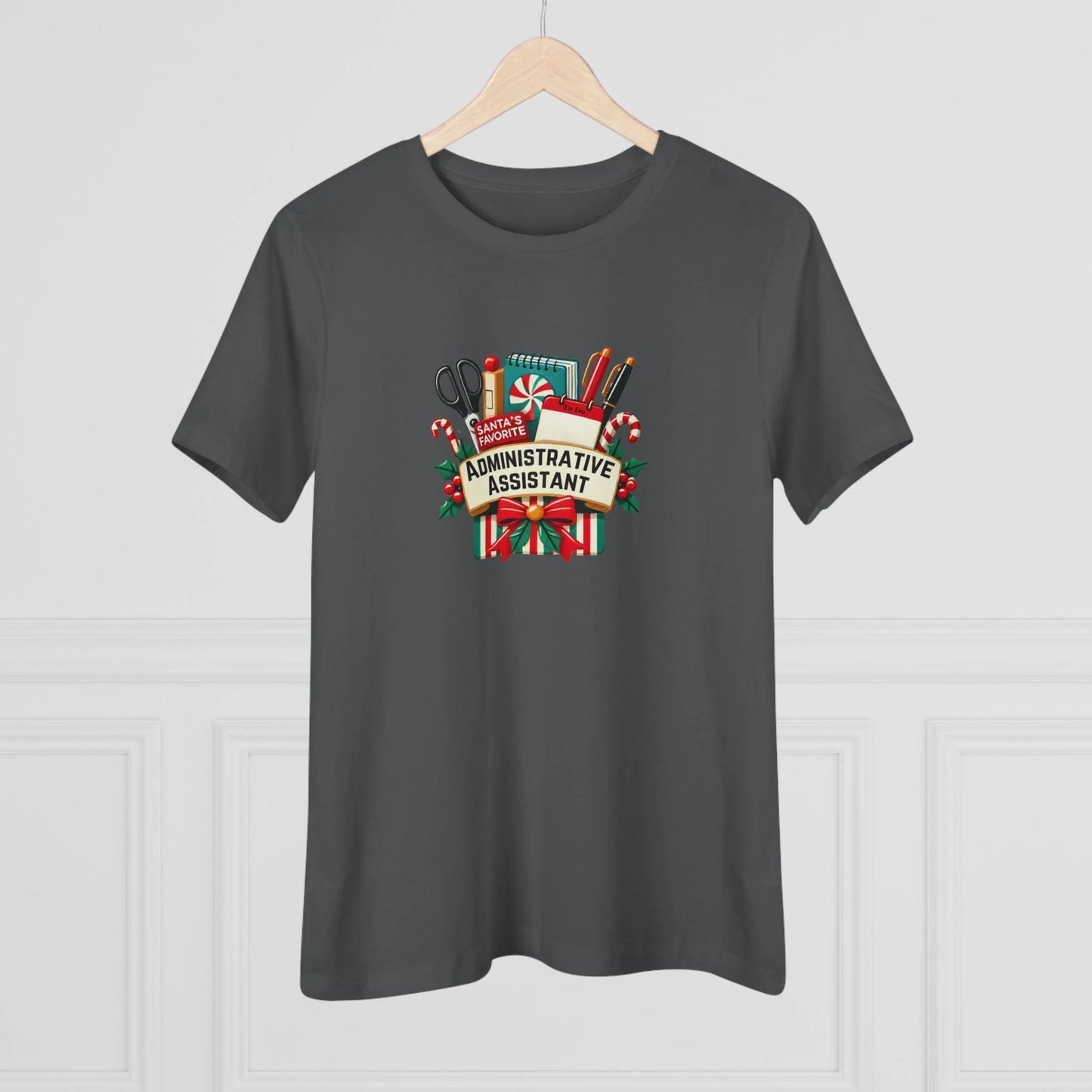 Santa's Favorite Administrative Assistant - Women's Softstyle Tee - Whippie's