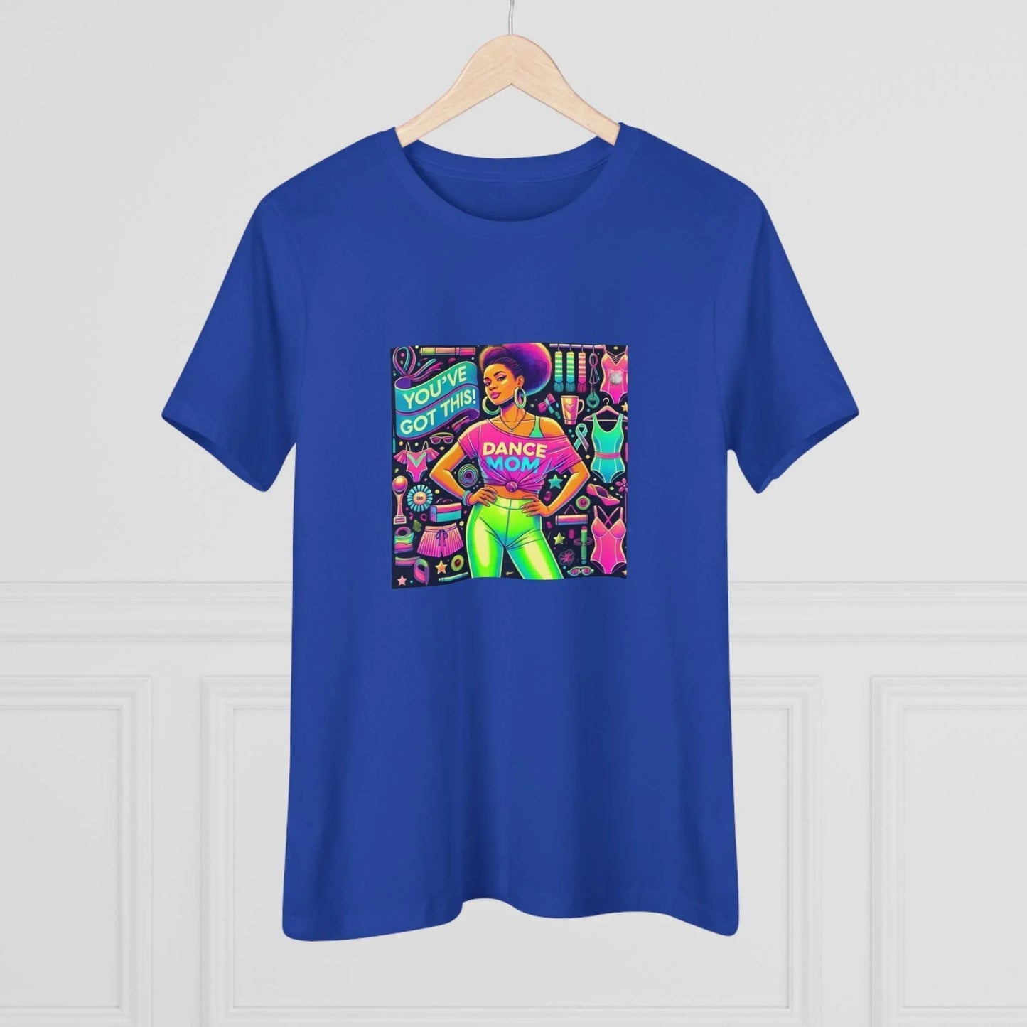 Dance Mom: You've Got This - Darker Skin Tone Mom - Sideview - Women's Softstyle Tee - Whippie's