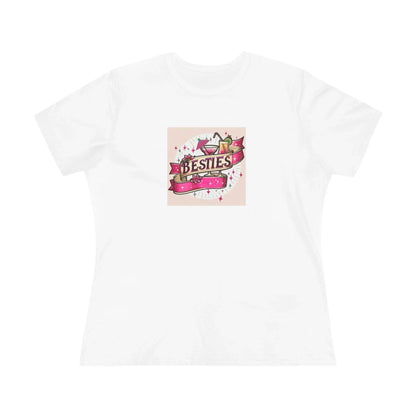 Besties - Two Pink Cocktails - Women's Softstyle Tee - Whippie's