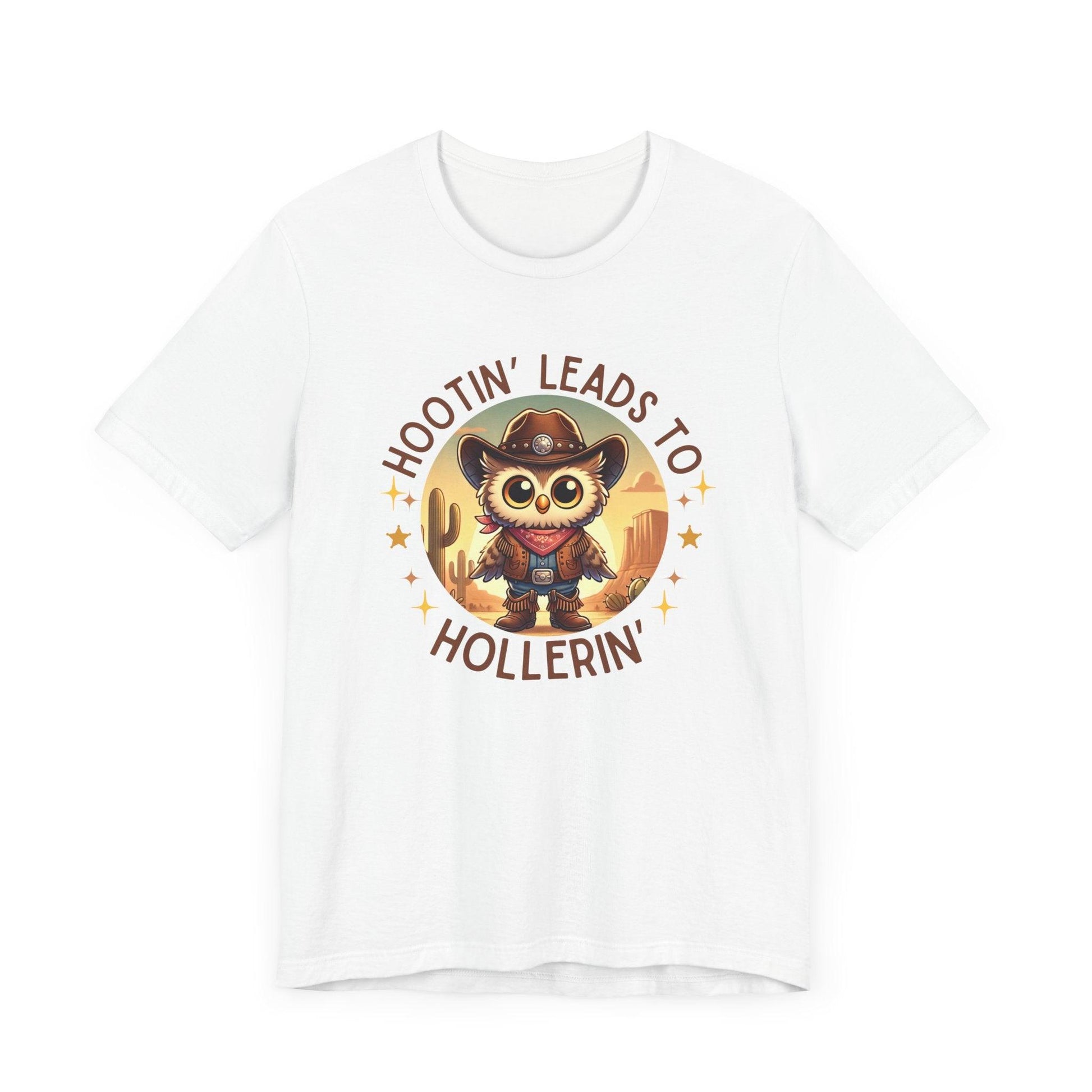 Hootin' Leads to Hollerin' - Unisex Jersey Tee - 🤠 Yeehaw! Embrace Your Inner Cowboy/Cowgirl 🤠 - Whippie's