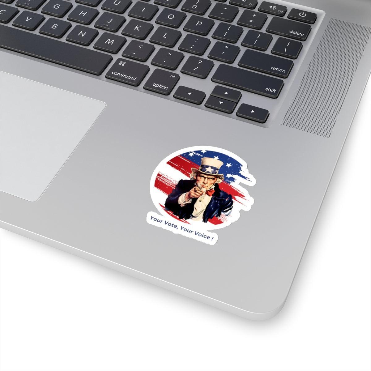 Your Vote, Your Voice! - Kiss-Cut Stickers - Whippie's