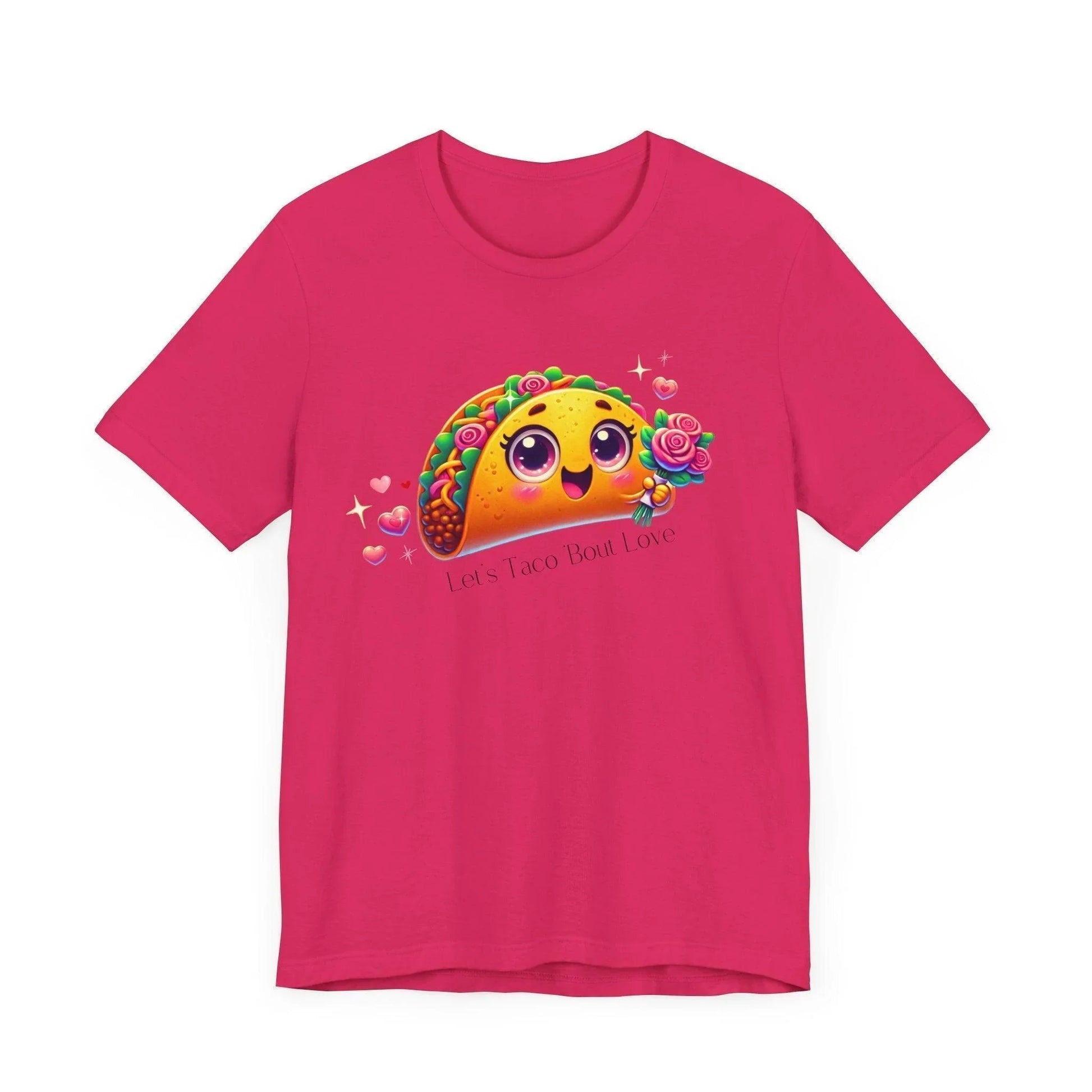 🌮 Let's Taco 'Bout Love 💖 Unisex Jersey Tee ✨ Spread the love this Valentine's Day! - Whippie's