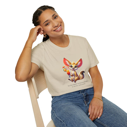 Fennec Fox Cocktail - Cheers to Good Times and Smiles! Unisex T-shirt