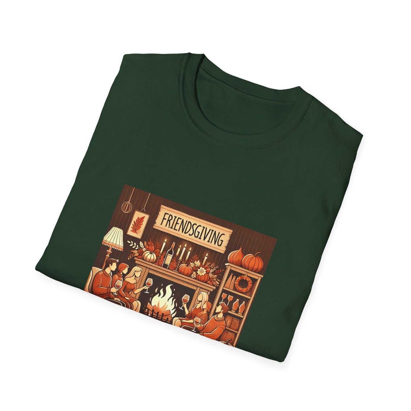 Friendsgiving Vibes - Gather & Give Thanks! 🍷🍂 Unisex T-Shirt - Whippie's