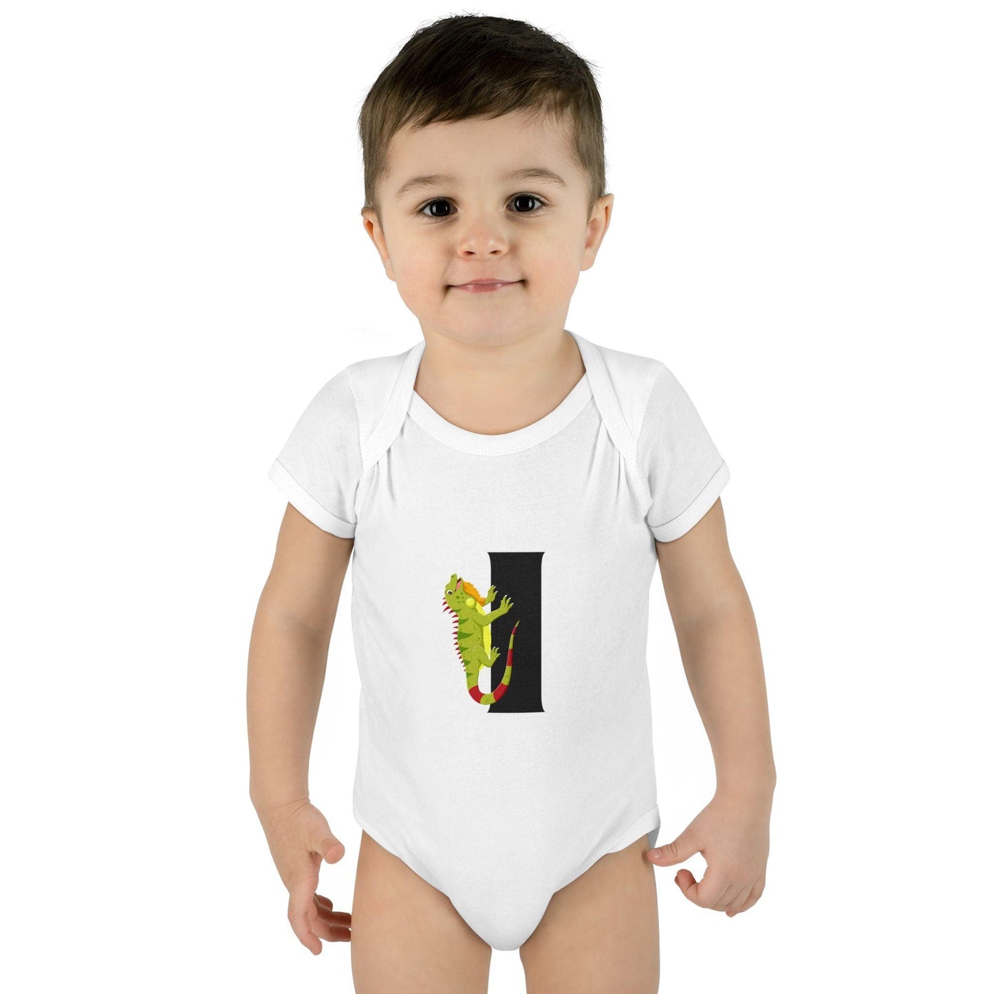 Alphabet Adventures: Letter I - Incredible Iguana Baby Onesie I is for Incredible Iguana! - Whippie's