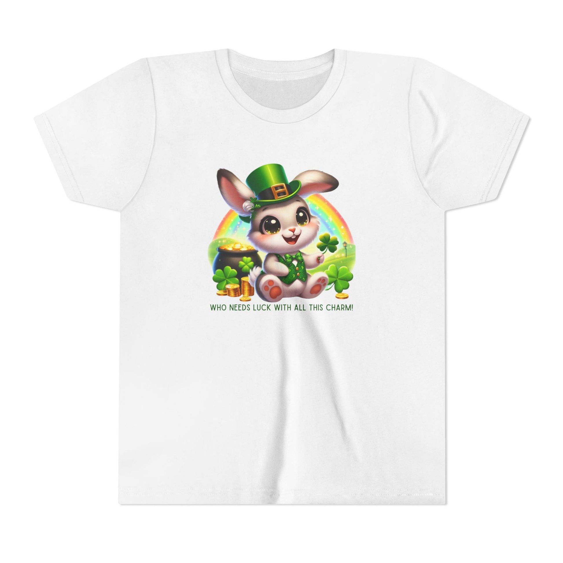 Who Needs Luck with All This Charm? Youth Tee - Spread Luck and Laughter! 🍀🍀 - Whippie's