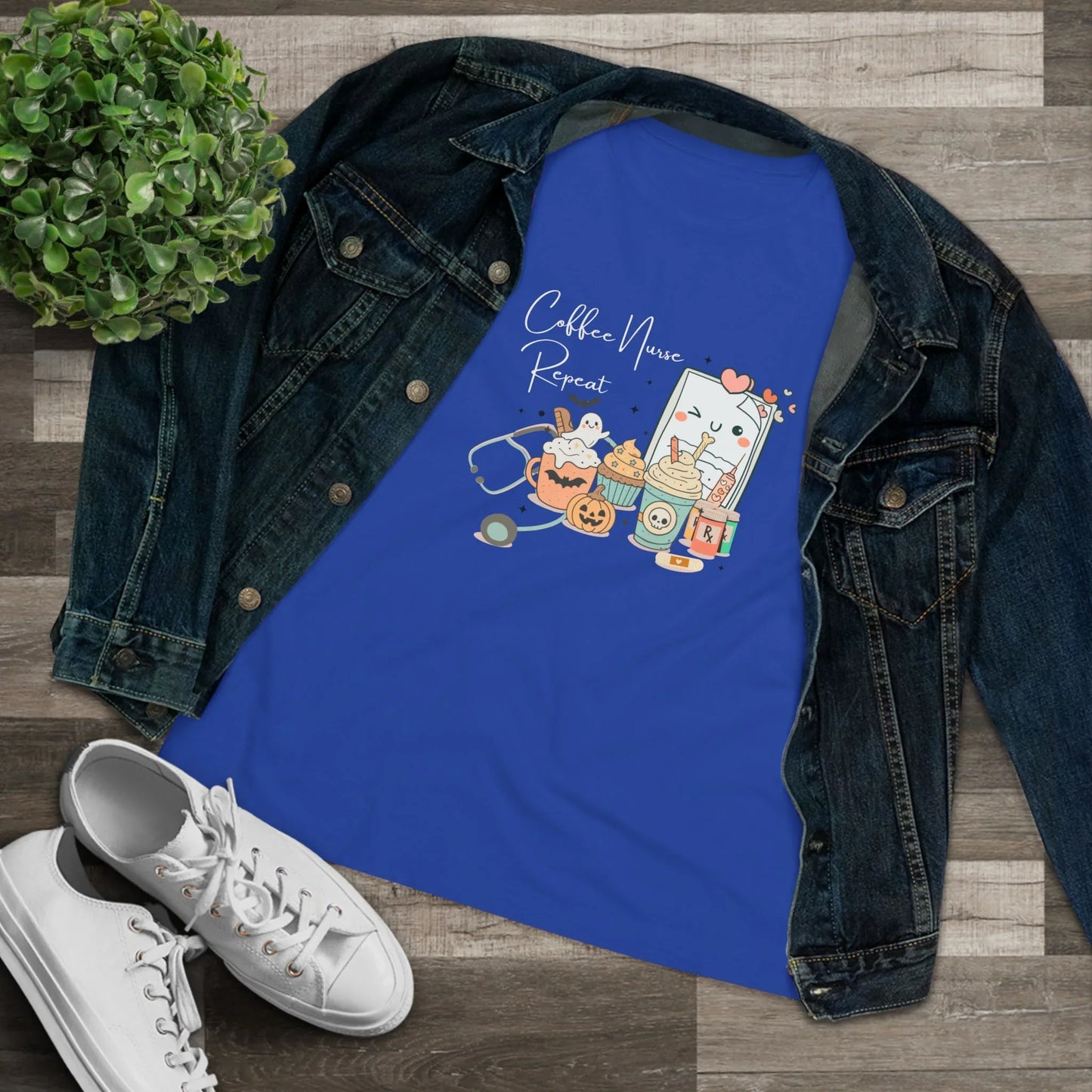 Coffee, Nurse, Repeat: Halloween Edition - Tired Nurse Tee