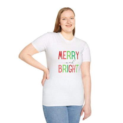 Merry and Bright Unisex Tee 🌈✨ - Whippie's