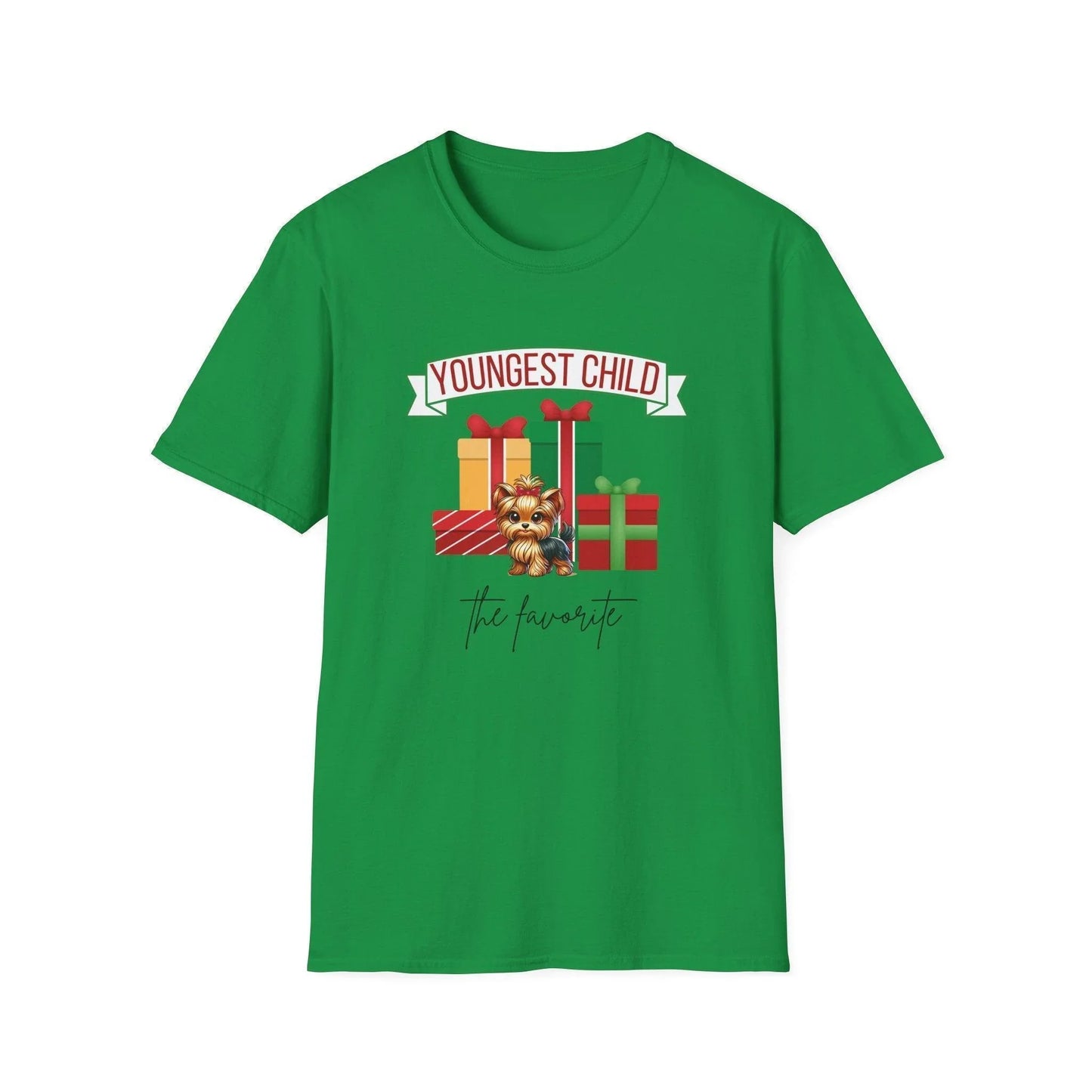 Youngest Child, The Favorite 🎁🐶 Yorkie - Unisex Tee! 🎁👑 - Whippie's