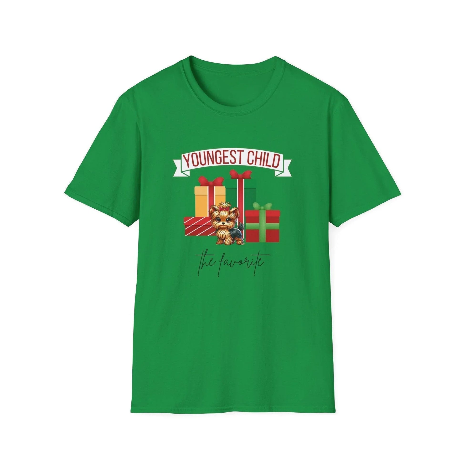 Youngest Child, The Favorite 🎁🐶 Yorkie - Unisex Tee! 🎁👑 - Whippie's